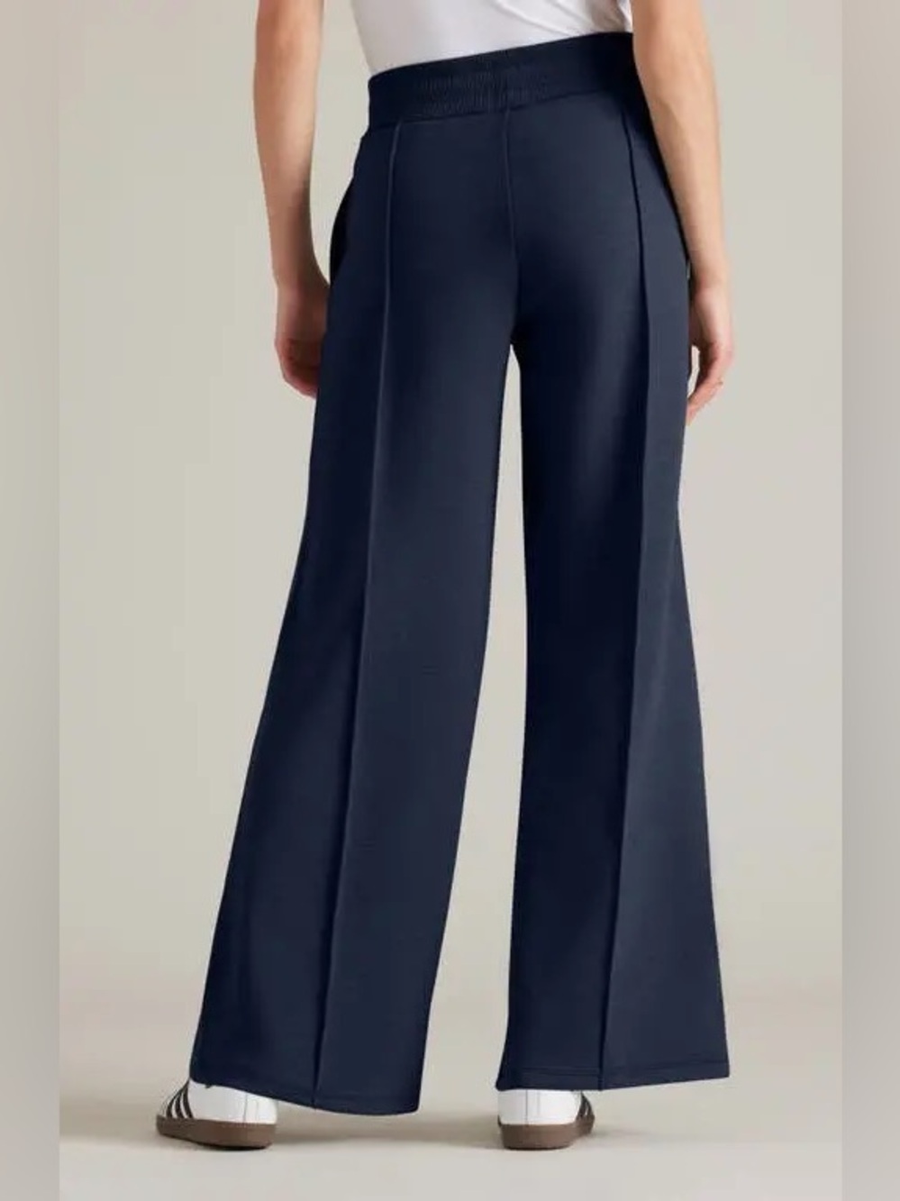 RHONE Navy Wide-Leg Track Pants - Picture 3 of 8